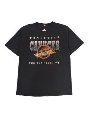 90s Waves Vancouver Canucks NHL Faded Tee L